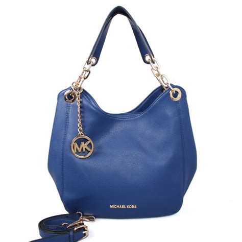 blaue michael kors tasche tote fulton|michael kors shoulder bag.